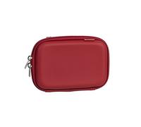 RIVACASE Tasche für Festplatten bis 2.5“ - Schickes Hart Case aus wetterbeständigen Material und Platz für Zubehör - Rot