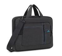 RIVACASE Tasche für Laptops bis 13.3“ - Leichte und stillvolle Notebooktasche mit Zubehör Fächern und wasserabweisenden Material - Schwarz