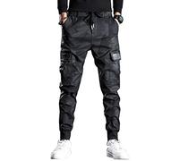 Rivccku Herren Jogginghosen Sweatpants Cargohose Outdoor Taktische Hose Arbeitshose Freizeithose mit Mehreren Taschen