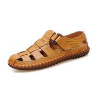 Rivccku Herren Outdoorsandalen Sommer Wanderschuhe Trekkingsandalen Leder Strand Wandersandale Laufschuhe Lässige Sneaker Sportsandalen