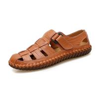 Rivccku Herren Outdoorsandalen Sommer Wanderschuhe Trekkingsandalen Leder Strand Wandersandale Laufschuhe Lässige Sneaker Sportsandalen