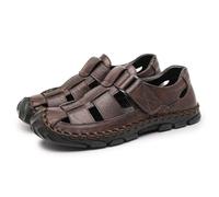 Rivccku Sandalen Herren lässige Strandsandalen Wandersandale Trekkingsandalen Sommer Freizeitschuhe Outdoorschuhe Wasser Atmungsaktive Sandale 38-48