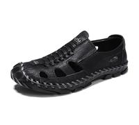 Rivccku Sandalen Herren Outdoorsandalen Sommer Wanderschuhe Trekkingsandalen Leder Strand Wandersandale Laufschuhe Lässige Sneaker Sportsandalen 38-48