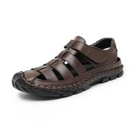 Rivccku Sandalen Herren Outdoorsandalen Sommer Wanderschuhe Trekkingsandalen Leder Strand Wandersandale Laufschuhe Lässige Sneaker Sportsandalen 38-48