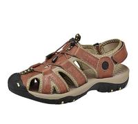 Rivccku Trekkingsandalen Herren Geschlossene Zehe Herren Wandern Sandalen Verstellbaren Fersenriemen für Sport und Outdoor Wanderschuhe für Sommer