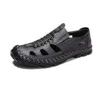 Rivccku Trekkingsandalen Herren Sommer Wanderschuhe Leder Strand Wandersandale Laufschuhe Lässige Sneaker Sportsandalen 38-48