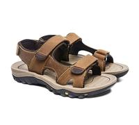 Rivccku Trekkingsandalen Leder Herren Outdoor Sport Sandalen Strand Wandersandalen Sommer Freizeitschuhe