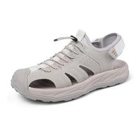 Rivccku Wanderschuhe Herren Outdoorsandalen Sommer Trekkingsandalen Leder Strand Wandersandale Laufschuhe Lässige Sneaker Sportsandalen