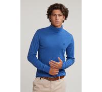 River Woods Cotton Roll Neck T-shirt Long Sleeves Crown Blue Größe: S | Longsleeves Outlet | Herren | Blau