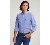 River Woods Custom Fit Checked Shirt With Pocket Blue/white Größe: S | Casual hemden Outlet | Herren | Weiß