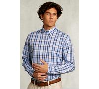 River Woods Custom Fit Checked Shirt With Pocket Blue/white Multi Größe: S | Business hemden Outlet | Herren | Weiß