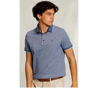 River Woods Custom Fit Cotton Polo Dark Mombasa Mix Blue Größe: S | Poloshirts Outlet | Herren | Blau