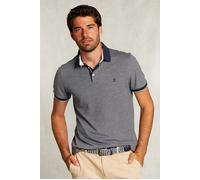 River Woods Custom Fit Cotton Polo Indian Ocean Mix Blue Größe: S | Poloshirts Outlet | Herren | Blau