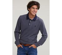 River Woods Custom Fit Cotton Polo Navy/ofxford Mix Größe: S | Poloshirts Outlet | Herren | Blau