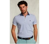 River Woods Custom Fit Cotton Polo Seawater Mix Blue Größe: S | Poloshirts Outlet | Herren | Blau