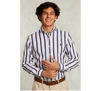 River Woods Custom Fit Striped Shirt Blue/white Blue Größe: S | Casual hemden Outlet | Herren | Blau