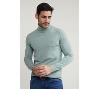 River Woods Slim Fit Basic Merino Roll Neck Sweater Cape Green Mix Größe: 3XL | Turtlenecks Outlet | Herren | Grün