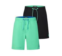 riverso Badehose Herren lang Badeshorts RIVDavid 2er Pack Set Regular Fit Schwimmhose Elastischer Bund, Größe:XL, Farbe:Farbmix 1