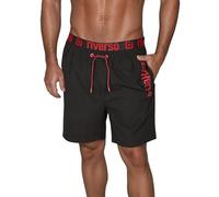 riverso Badehose Herren Regular Fit RIVBobby Kurze Hosen Badeshorts | Schwimmhose Shorts Schnelltrocknend Print Elastischer Bund Schwarz Grün Orange Rot Blau S M L XL XXL 3XL 4XL 5XL