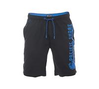 riverso Badehose Herren Regular Fit RIVJannik Badeshorts Sporthose Schwimmhose Shorts Kurze Hosen Print Elastischer Bund Schwarz XL, Größe:XL, Farbe:Black - Blue (64009)