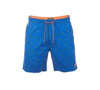 riverso Badehose Herren RIVKai Regular Fit Badeshorts Schwimmhose Sporthose Kurze Hose Shorts Tunnelzug Taschen Sommer Strand Blau S, Größe:S, Farbe:Bright Royal Blue Shiny Orange (59000)
