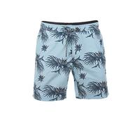 riverso Badehose Herren RIVKai Regular Fit Badeshorts Schwimmhose Sporthose Kurze Hose Shorts Tunnelzug Taschen Sommer Strand Blau 5XL, Größe:5XL, Farbe:Light Aqua Blue-Black (59204)