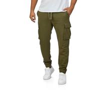 riverso Cargo Jogginghose Herren Baumwolle lang Regular Fit RIVLoris Cargohose Sporthose Trainingshose Freizeithose Taschen Grün 3XL, Größe:3XL, Farbe:Ivy Green