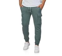 riverso Cargo Jogginghose Herren lang Regular Fit RIVLoris Cargohose Sporthose Trainingshose Freizeithose Taschen Blau XL, Größe:XL, Farbe:Turpid Blue