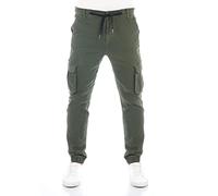 riverso Cargohose Herren Stretch RIVHanno Slim Fit Cargo Hose Taschen Schwarz Grün Beige Olive Navy Grau 30 31 32 33 34 36 38 40 42