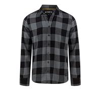 riverso Flanellhemd Herren Langarm Kariert Regular Fit RIVArne Hemd Holzfällerhemd Karohemd 100% Baumwolle Grau, XL, 100% Baumwolle, Größe:XL, Farbe:Ash Grey (24000)