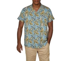 riverso Hawaii Hemd Männer Kurzarm RIVMick Regular Fit Hemd Sommerhemd | Hawaiihemd Brusttasche Blumen Grün Blau Schwarz S M L XL XXL 3XL 4XL 5XL