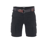 riverso Herren Cargo Shorts RIVJakob Kurze Hose Regular Bermuda 100% Baumwolle Mit Gürtel Schwarz Camouflage Beige Olive Grün Blau Rot w30 w31 w32 w33 w34 w36 w38 w40 w42