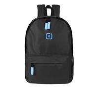 riverso Herren Damen Bag RIVRoy 24L Rucksack Schulrucksack Backpack Daypack Laptopfach 17 Zoll Wasserfest Sport Freizeit Reisverschluss 100% Polyester Schwarz, Größe:One Size, Farbe:Black