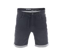 riverso Herren Jeans Shorts RIVPaul Kurze Hose Sommer Bermuda Stretch Denim Short Sweathose Baumwolle Schwarz w30 - w42, Größe:W 30, Farbe:Black Denim (B22)