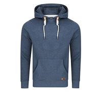 riverso Herren Kapuzenpullover RIVLuca Hoodie Sweatshirt Pullover Kapuze Kängurutaschen Regular Fit Einfarbig Baumwolle Blau 5XL, Größe:5XL, Farbe:Dark Blue (19400)