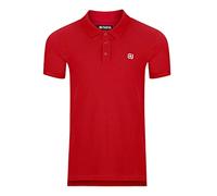 riverso Herren Poloshirt RIVJohn Basic Kurzarm Shirt Regular Fit Polohemd Kragen Baumwolle Einfarbig Knopfleiste Sommer Rot M, Größe:M, Farbe:Middle Red (15300)