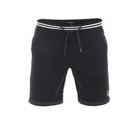 riverso Herren Shorts RIVMichel Kurze Bermuda Hose Regular Fit Sommer Sport Strand Shorts Tunnelzug Taschen Baumwolle Schwarz 4XL, Größe:4XL, Farbe:Black