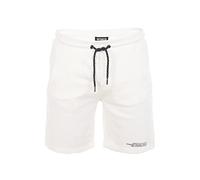 riverso Herren Sweat Short RIVBlake Regular Fit Kurze Hose Sommer Sport Bermuda Shorts Tunnelzug Print Taschen Weiß XL, Größe:XL, Farbe:Offwhite