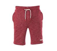 riverso Herren Sweat Short RIVMike Kurze Sweatshorts Bermuda Sommer Sport Shorts Baumwolle, Größe:S, Farbe:Burgundy Red Melange