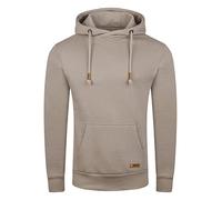 riverso Hoodie Herren Regular Fit RIVJulian Kapuzenpullover Pullover Cross-Over-Kragen Beige XXL, Größe:XXL, Farbe:String Beige