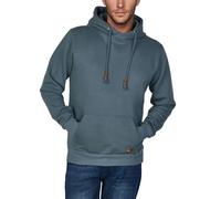 riverso Hoodie Herren Regular Fit RIVJulian Kapuzenpullover Pullover Cross-Over-Kragen Blau M, Größe:M, Farbe:Turpid Blue
