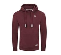 riverso Hoodie Herren Regular Fit RIVLinus Kapuzenpullover Pullover Sweatshirt Streetwear Rot 5XL, Größe:5XL, Farbe:Port Red