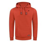 riverso Hoodie Herren Regular Fit RIVLinus Kapuzenpullover Pullover Sweatshirt Streetwear Rot 5XL, Größe:5XL, Farbe:Rusty Ochre Red (15401)
