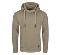riverso Hoodie Herren Regular Fit RIVNiklas Kapuzenpullover Pullover Cross-Over-Kragen Beige L, Größe:L, Farbe:Cobblestone Beige