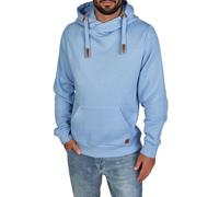 riverso Hoodie Herren Regular Fit RIVNiklas Kapuzenpullover Pullover Cross-Over-Kragen Blau XL, Größe:XL, Farbe:Azurine Blue
