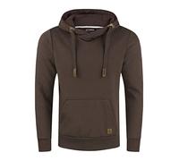 riverso Hoodie Herren Regular Fit RIVNiklas Kapuzenpullover Pullover Cross-Over-Kragen Braun S (S, Dark Brown (21400))
