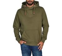riverso Hoodie Herren Regular Fit RIVNiklas Kapuzenpullover Pullover | Cross-Over-Kragen Grau Braun Grün Rot Blau Schwarz Beige S M L XL XXL 3XL 4XL 5XL