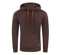 riverso Hoodie Herren Regular Fit RIVSandro Kapuzenpullover Pullover Beige L, Größe:L, Farbe:Dark Brown