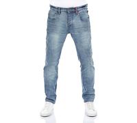 riverso Jeans Herren Stretch Slim Fit RIVCaspar Jeanshose Hose Denim Blau w40, Farbe:Middle Blue Denim (D257), Größe:40W / 34L