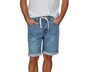 riverso Jeans Shorts Herren Stretch Kurz Kordelzug Regular Fit RIVPaul | Kurze Hosen Bermuda Shorts Sommer Denim Einfarbig Schwarz Blau Grau 30 31 32 33 34 36 38 40 42 44 46
